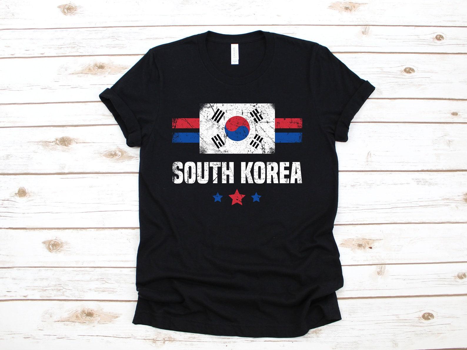 South Korea T-Shirt, South Korean Tank Top, T-shirt, T-shirt,T-shirt, Kids Tee Apparel Gift 2XL