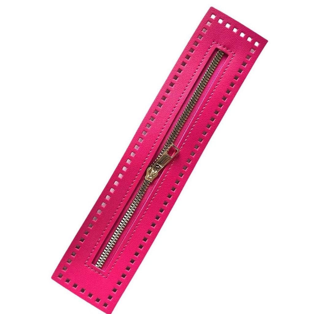 Bandă PU 27cm Fermoar Metal Culoare Aurie DIY Accesorii Genți Croșetate pentru Genți Handmade