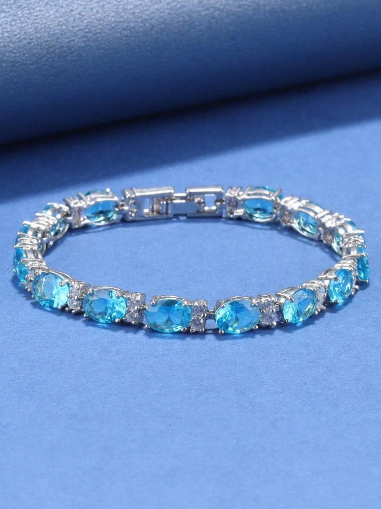 13-Colors   Luxury Bracelet Colorful Zircon Accessories Fine Jewelry For Woman Wedding-Party Gift