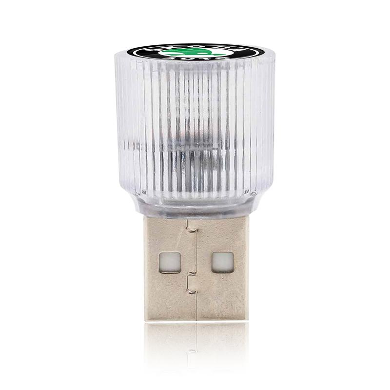 New Car Mini USB LED Ambient Light Plug Decorative Atmosphere Lamp for Skoda Octavia Fabia A7 Kamiq Kapoq Kodiaq Rapid SCALA Superb Yeti Derivati