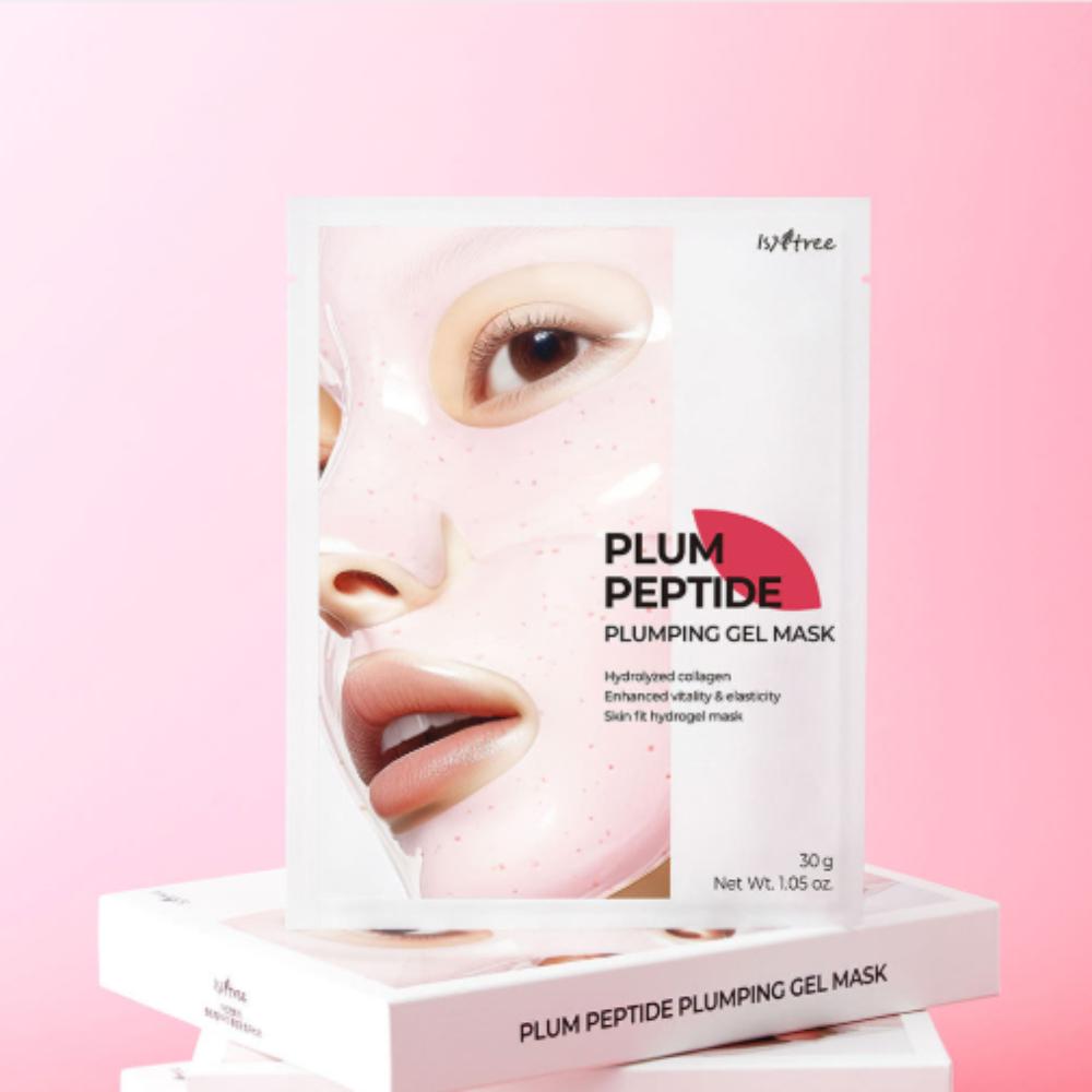 

Isntree Plum Peptide Plumping Gel Mask 4 Sheets Firming & Hydrating Peptide Sheet Mask