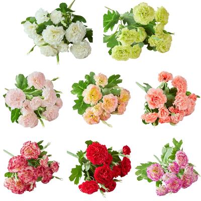 Künstliche Blumen Kunststoff Nelken Blumen Gefälschte Nelken Bouquet Künstliche Trockenblumen
