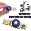 Motorcycle Battery Cut Off Terminal Anti-Leakage Disconnect Zinc Alloy Battery For Car Boat Marine RV Blue U7E8