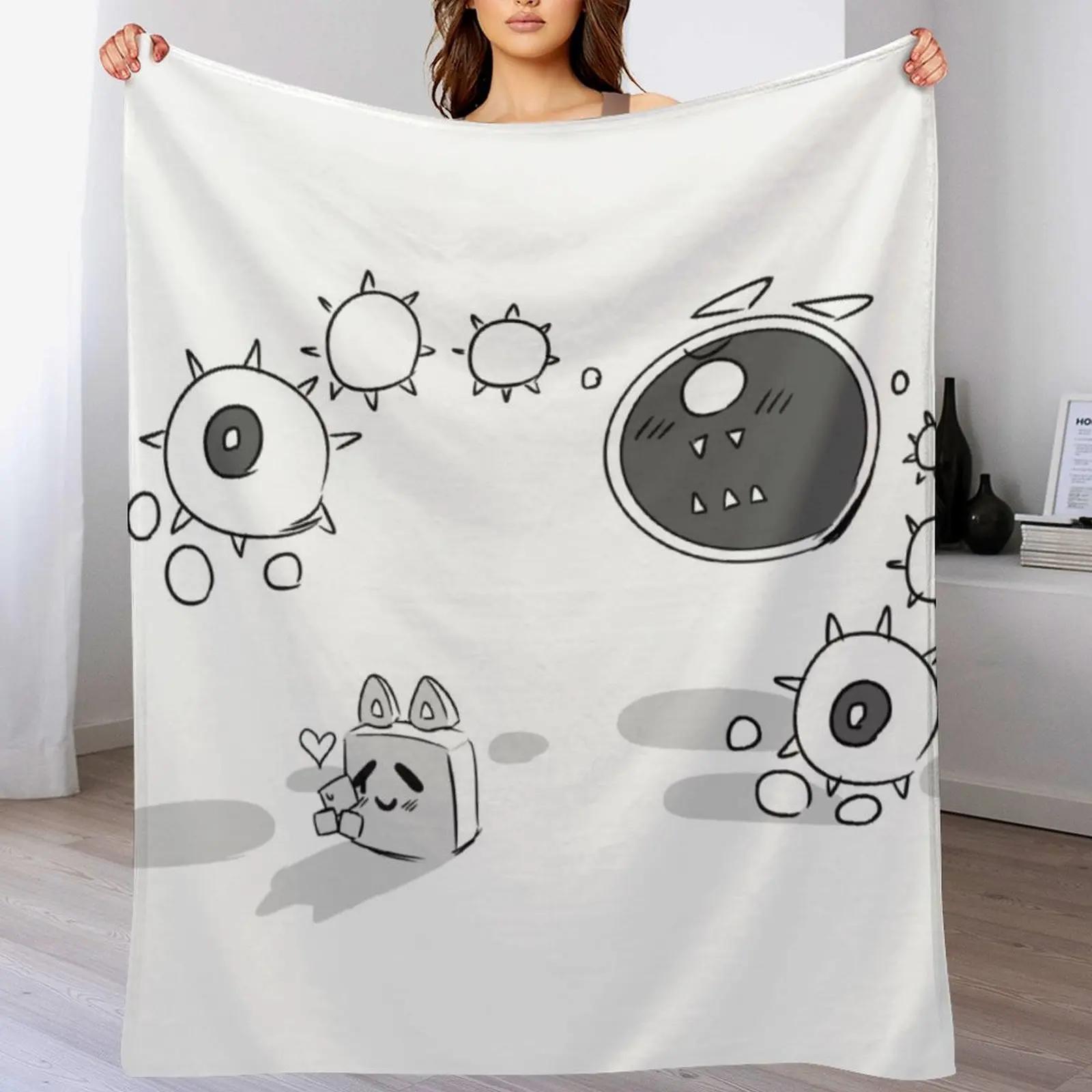 Creative Homewares Unisex White Just Shapes And Jealousy Throw Blanket Anti Shedding Soft Fuzzy Blanket For Home