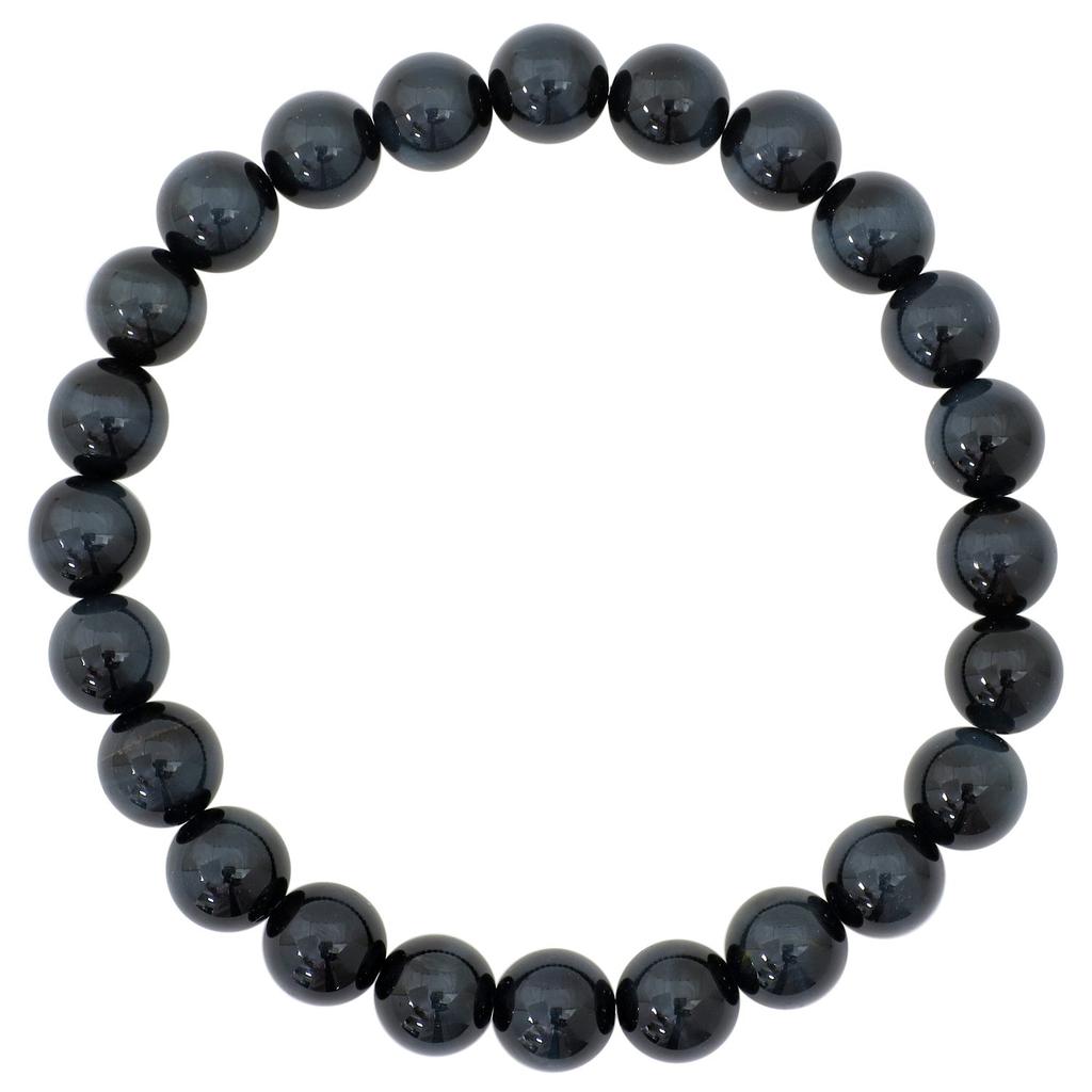 3A Grade Blue Tiger Eye 8mm Bracelet Length M L Natural Stone Power Stone Blue Eye Eye Money Luck Work Luck Talisman [Shinjuku Ginnokura] 17.5cm Men's