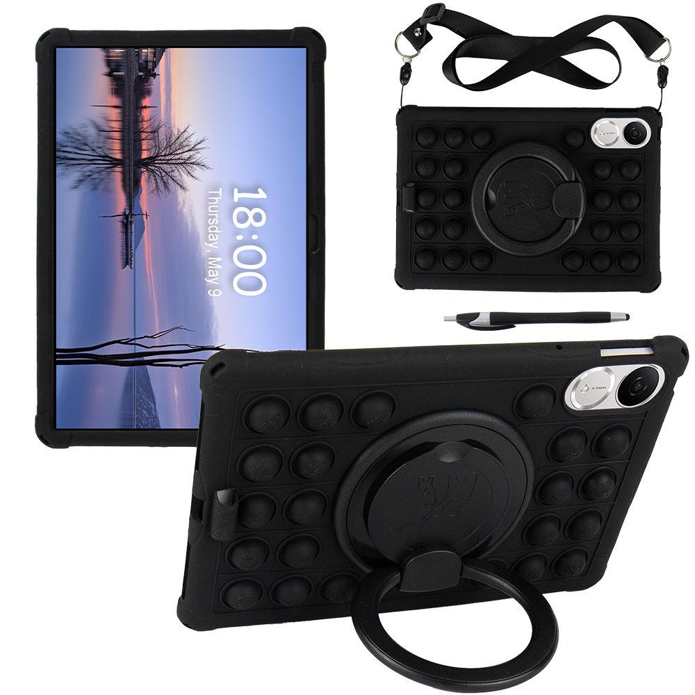 Pouzdro pro Honor Pad V9, Pop-it otočné měkké silikonové pouzdro pro Honor Pad V9 11,5 palce ROL-W00 Bezpečný stojánek pro děti