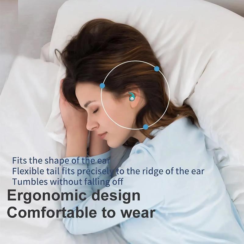 1 par de protetores auriculares de silicone macio - cancelamento de ruído, à prova d'água, ajuste confortável, para dormir, nadar, criando um ambiente silencioso