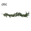 DIY Christmas Floral Arrangements 4/6FT Artificial Cedar Garland, Real Touch Pine Garland Decoration, Faux Winter Wreath, Realistic Commercial Display