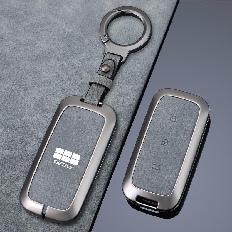 Geely Key Case for Emgrand GS, Boyue, New Million Model GL, Borui, Vision S1, X3/X6 - Car Shell Bag Buckle