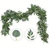 1Pc Eucalyptus Mixed 7-Leaf Willow Leaves (39.37 Inches/78.74 Inches), Can Be Used for Outdoor Ceremony Decoration, Table C Enterpiece