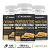 Wheat germ extract capsules, 1300mg high content, combined with vitamin B1 and zinc, antioxidant support, suitable for both men and women.