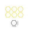 6PCS Honeycomb Car Stickers DIY Sport Auto Side Door Personalized Decoration Automobile Body Vinyl Decals Open Style Styling
