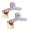 Hair Claw Plush Decor Strong Grip Back Head Hair Clip Women Large Shower Hair Clamp Hair Styling Tool