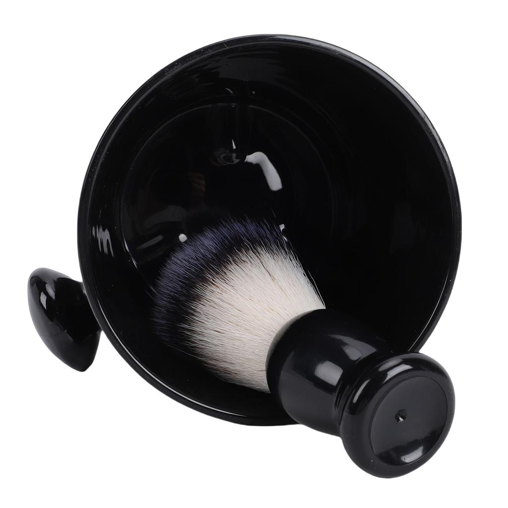 Shaving Brush and Soap Bowl Soft Nylon Brush Beard Shaving Tools Set for Home Salon Use 2 Piece Set