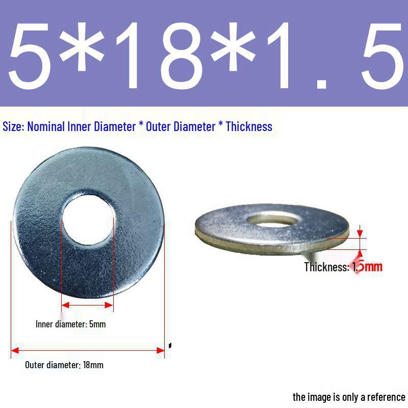 Galvanized Flat Metal Washer Spacer M3-M60