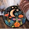 1Pc Flower crescent moon Circular Print Rug - home decoration Carpet For Living Room Bedroom Flooring Computer Chair Area Rug