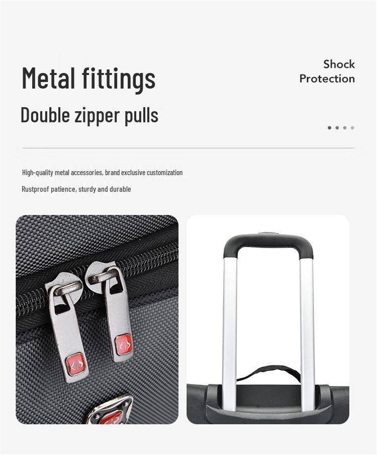 Extra Große Erweiterbare Reise-Trolley-Tasche aus Oxford-Gewebe