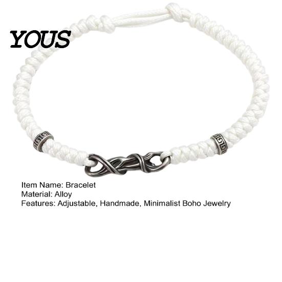 Meaningful Token of Love Braided Bracelet for Men Women, Handmade Adjustable String Simple Personality Bracelets Bracelet, Boho Romantic Woven