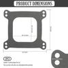 2PCS Car Carburetor Gasket,Practical Carburetor Gasket with 1/16" Thickness for 4 Barrel Carburetors Compatible with Carter/Holley 4160