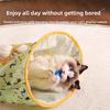 Bite Resistant Cat Toys Drill Bag Collapsible Polyester Cat Tunnel Bag Sound Paper Exercising Hiding Training