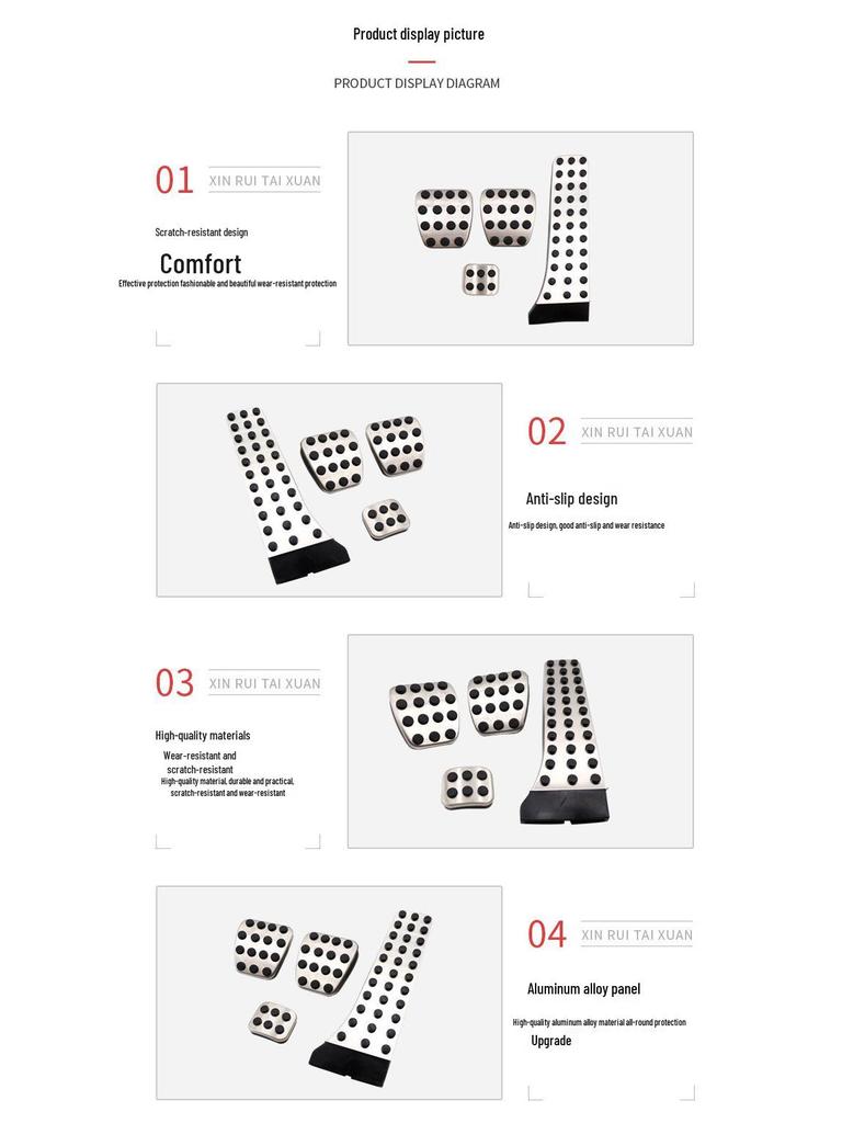 Mercedes-Benz C-Class Non-Slip Accelerator & Brake Pedal Covers