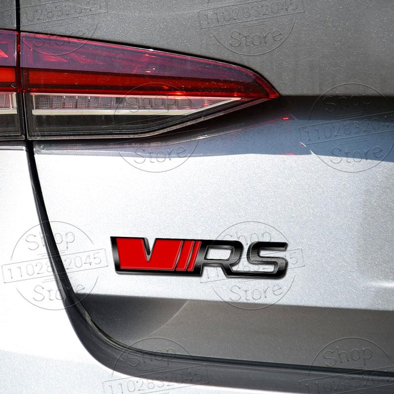 1Pc Metal Car Stickers VRS Logo For Octavia 2 3 Kamiq Kodiaq Karoq RS Superb Fabia Rapid Favorit VRS Emblem Badge Accessories