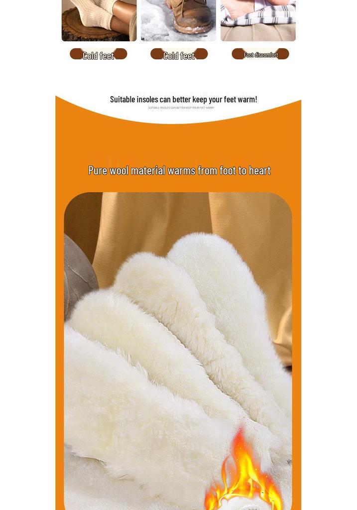 Unisex Fleece-Lined Leather Snow Boots with Sweat-Absorbing Wool Insole