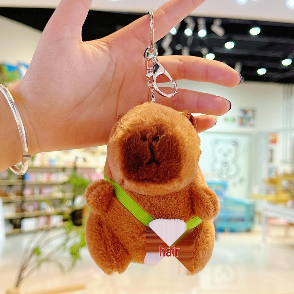 Capybara Pendant Plush Doll Backpack Keychain - Internet Celebrity Hot-Selling Bag Charm