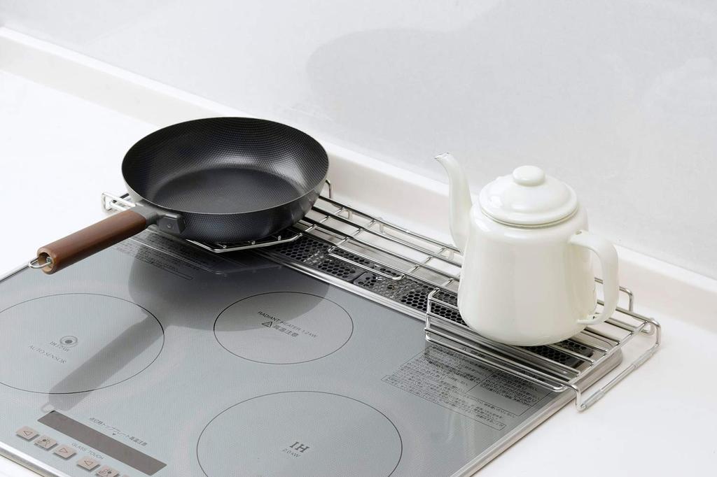 Shimomura Planning Made in Japan Stove Back Rack Thin Width 60cm 41121