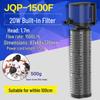 Three-in-One Submersible Fish Tank Pump with Built-in Filter & Aeration