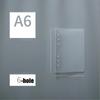 A6 A5 Six-hole B5 Nine-hole Notebook Loose Leaf Ring Binder Folder Transparent Twill Pp Binder Cover WJJ01