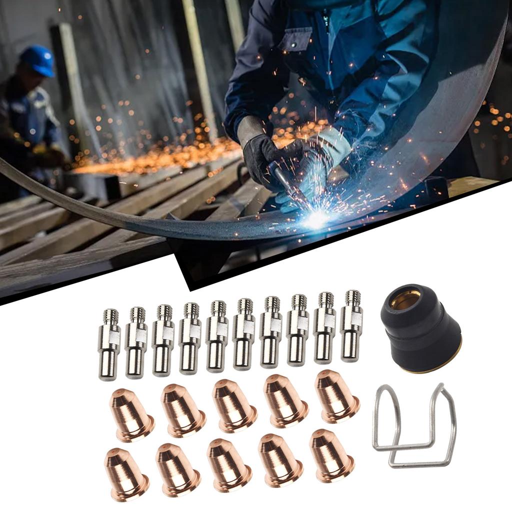 22 In 1 Plasma Electrode Nozzle Spring Guide Rail Shield Kit PD-116-8 PR-110 Plasma Cutting Torch Consumables For Trafimet S45 5