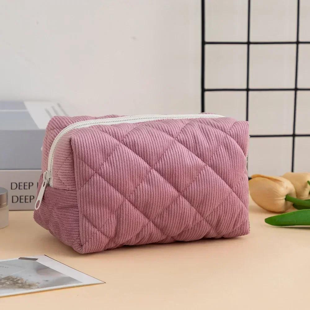1PC Small Makeup Zipper Bags for Girl Mini Square Cosmetic Bag Women Portable Earphone Lipstick Sanitary Napkins Storage Pouch