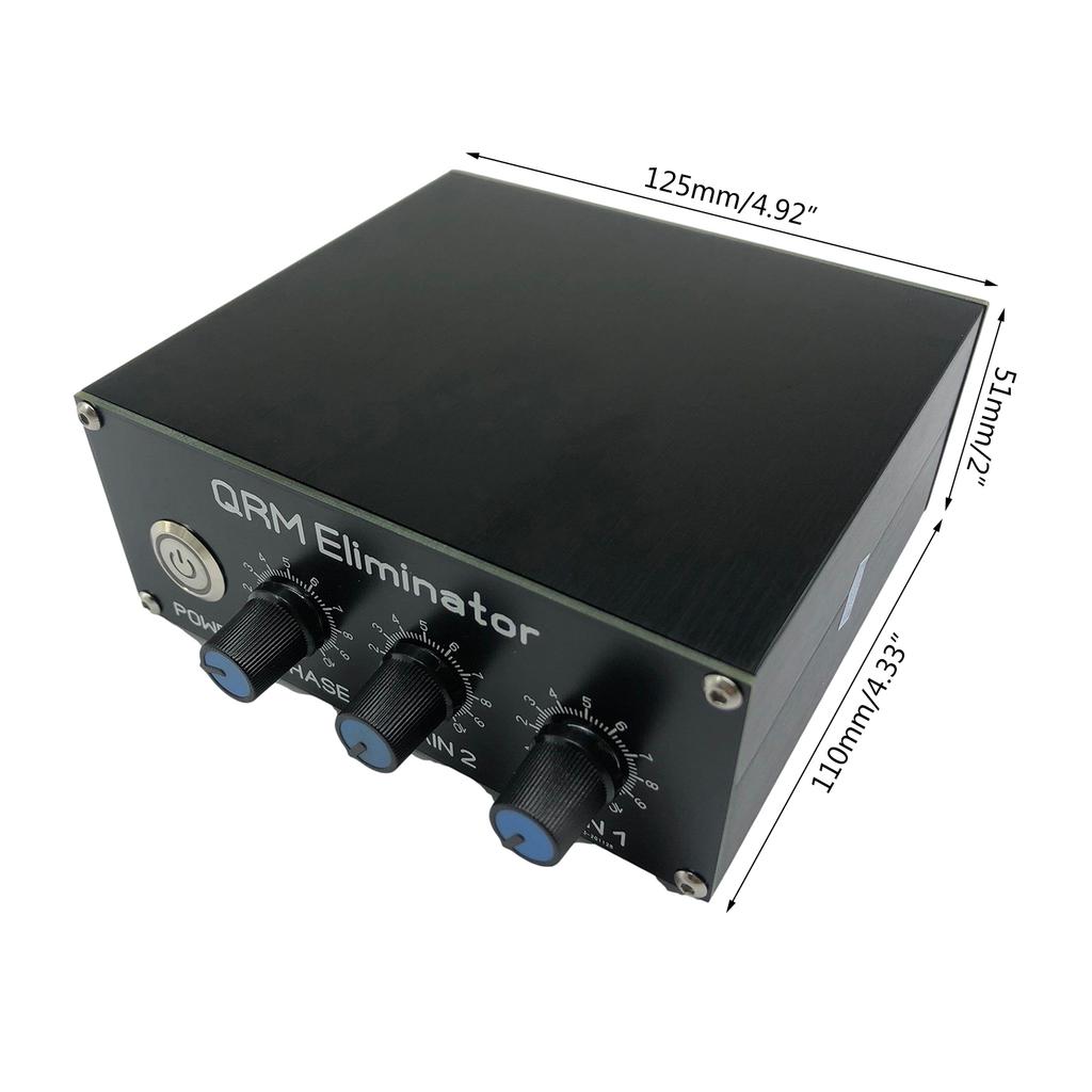 1 Set QRM Eliminators High Bands XPhase 1‑30 MHz Adjustable Durable Metal Casing Signal Canceller Built-in PTT Control
