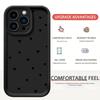Black Grooved Heart Staircase Case for iPhone Pro Max (14/15/16/17)