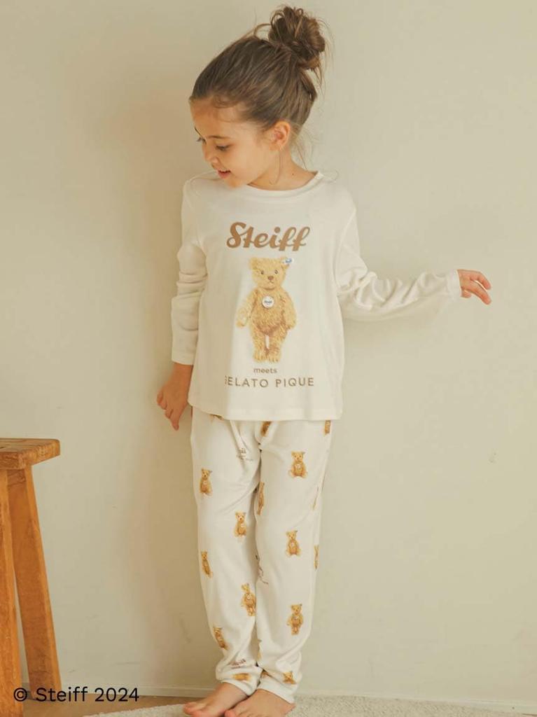 Gelato Pique Limited Edition Steiff Kids James Print Long Pants PKCP245465 CRM