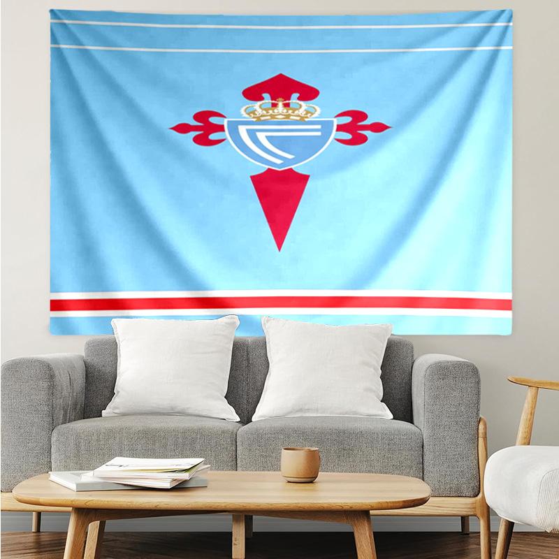 Celta Vigo Crest Design Tapestry Accessories Playroom Tapestry, for Bedroom,Livingroom, dormitory Room Wall Decor Fan Birthday Gifts
