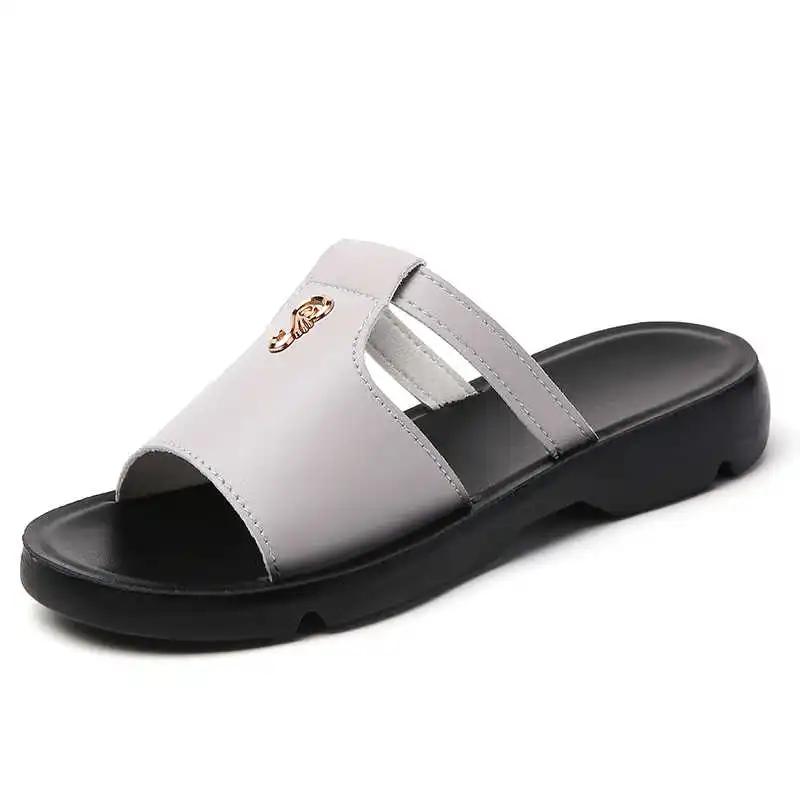 Fashion Spring Two Strips Women's Bathing Slippers Ladies Shoes 42 Brown Sandal Women Sneakers Sports Universal Brands In Offers