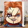 Chucky's Deadly Charm blanket Camping trip Soft and comfortable bedroom Machine washable Christmas gifts