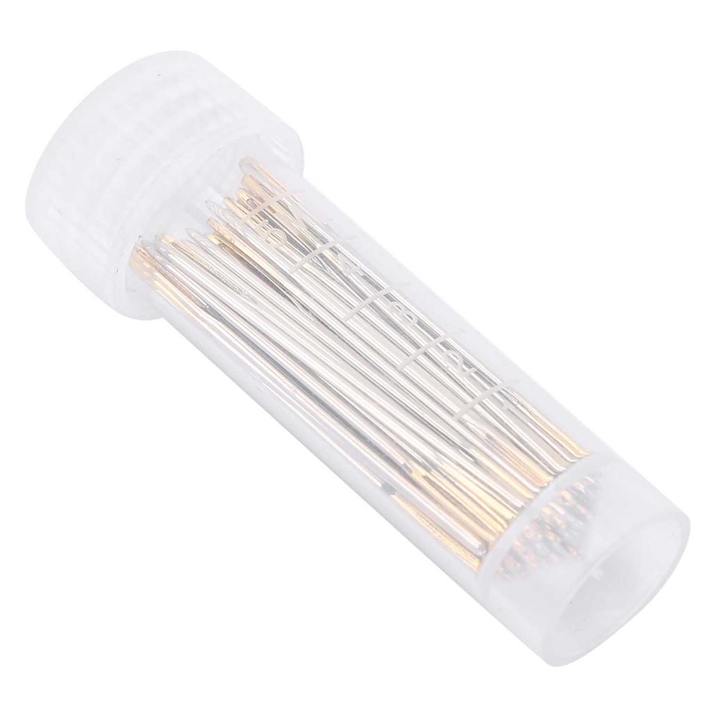 100Pcs Cross Stitch Needles Metal Large Eye Sewing Stitching Embroidery with Storage Box