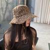 Oversized Brims Sun Hat Vintage Wide Trim Leopard Design Hat Outdoor Activities Casual Daily Wear For Men Women