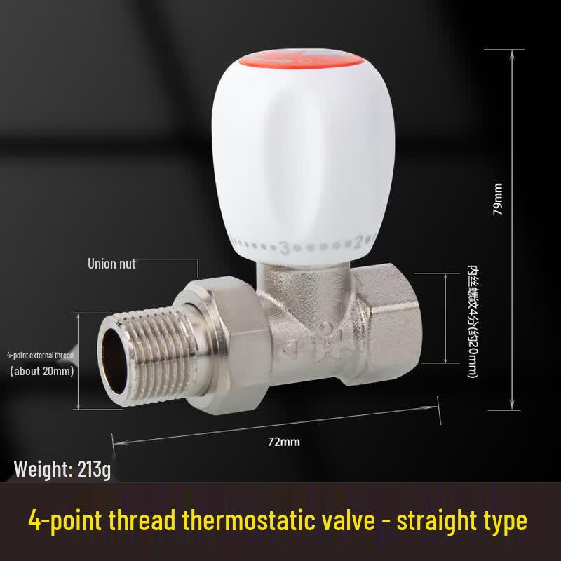 Runhong Brass Thermostatic Radiator Valve One Piece