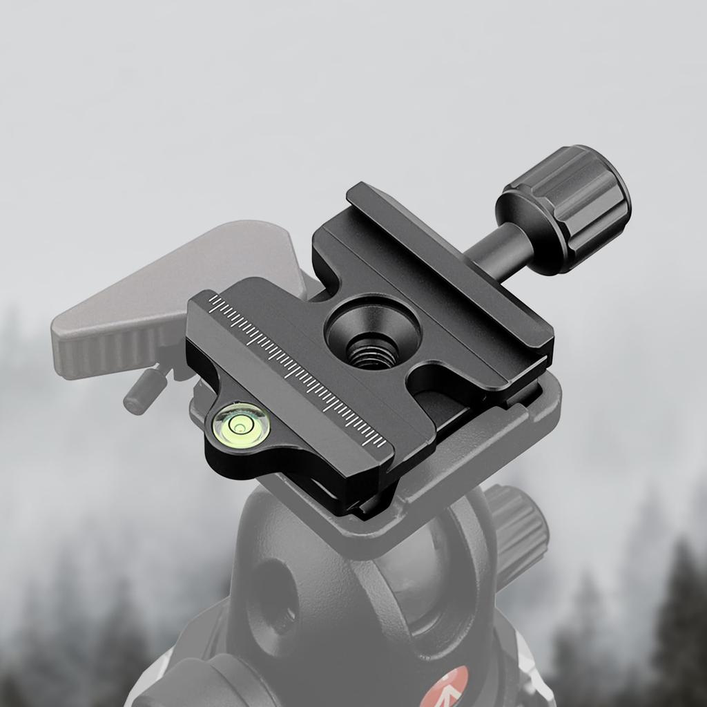 Haoge Quick Release QR Clamp Adapter Converter, Compatible with Manfrotto RC2 System and Arca-Swiss.