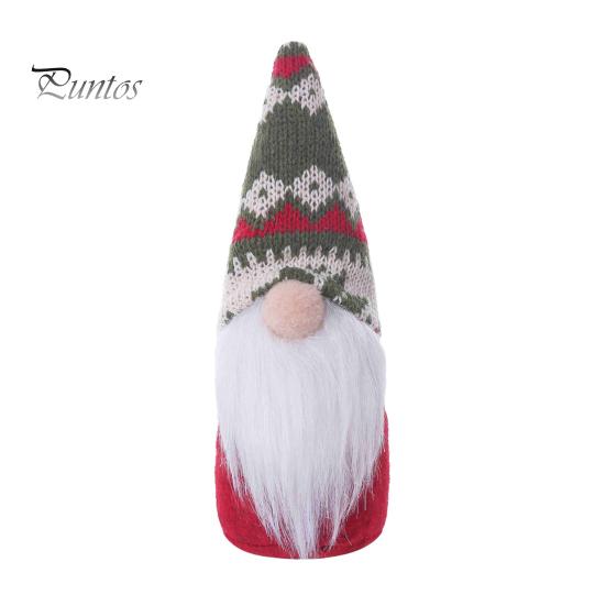 Holiday Decorative Ornaments for Gifts Faceless Gnome Plush Doll, Dwarf Doll with Kitted Hat, Party Decorations Season Christmas Home Decor,