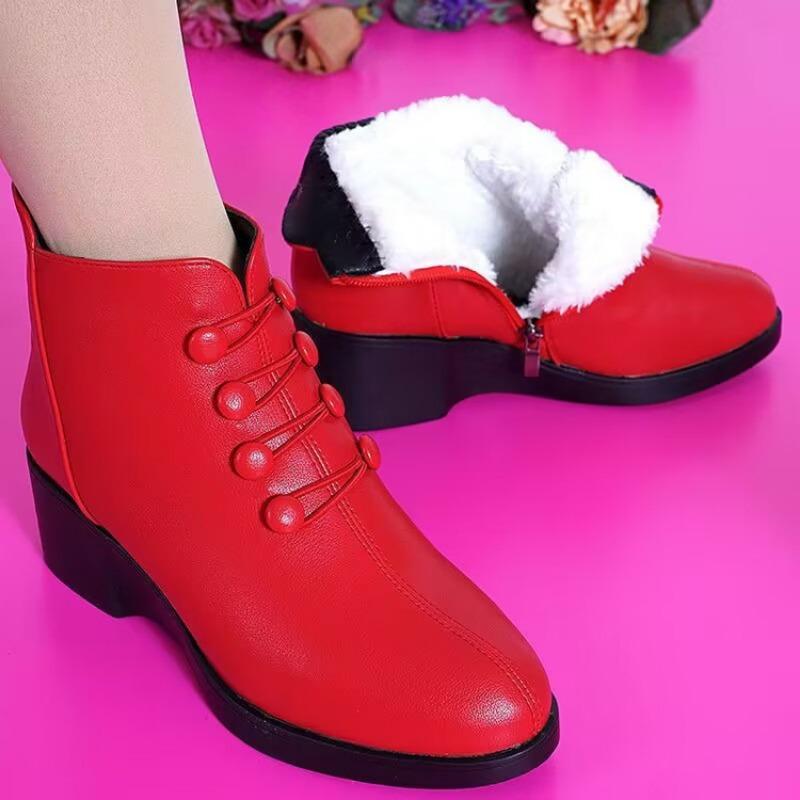 Thick-soled Shoes, Ankle Boots, Women's Shoes, Versatile Fashion Boots, New Wedge Heel Women's Boots
