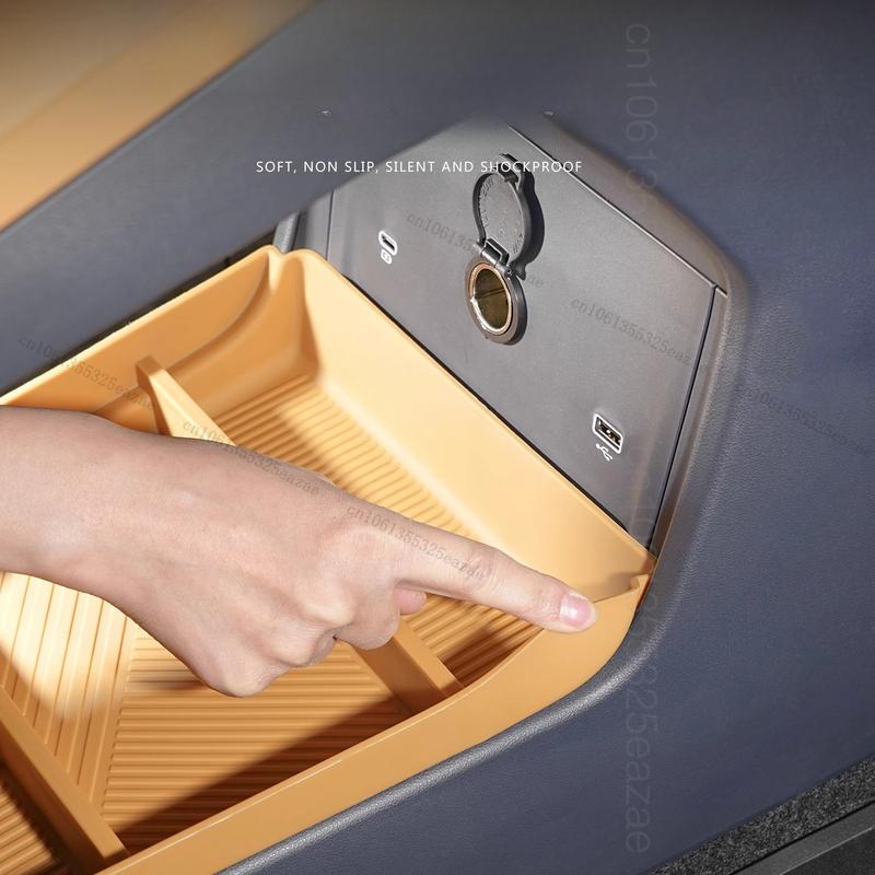 Car Central Control Armrest Under Storage Box For Geely Galaxy Starship 7 EM-i 2025 2026 Interior Accessories