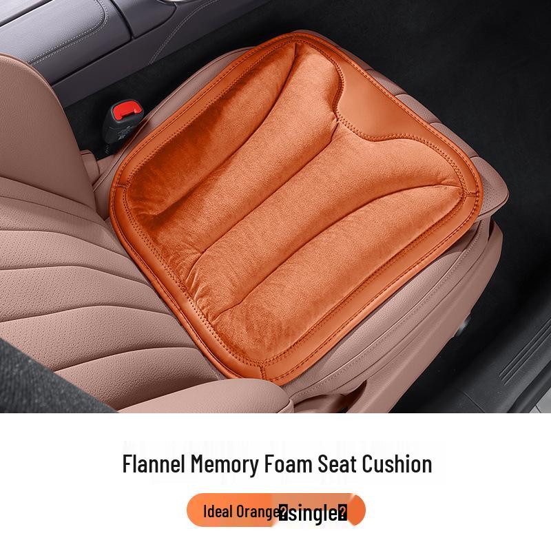 Car Seat Neck and Lumbar Support Pillow – Universal Flannel Cushion for All Seasons