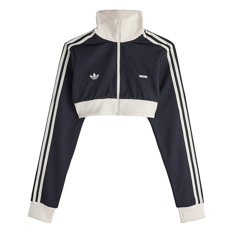 Adidas Originals X Avavav Cropped Track Top Women Black JD5978 L