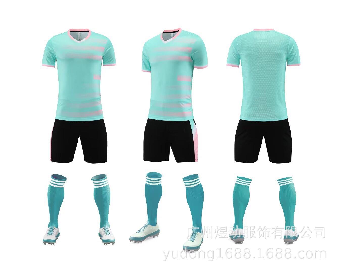 Wholesale football jersey set Men s summer adult children s game jersey Training jersey Quick-drying breathable short-sleeved football jersey 3xs size (height 120-130cm)