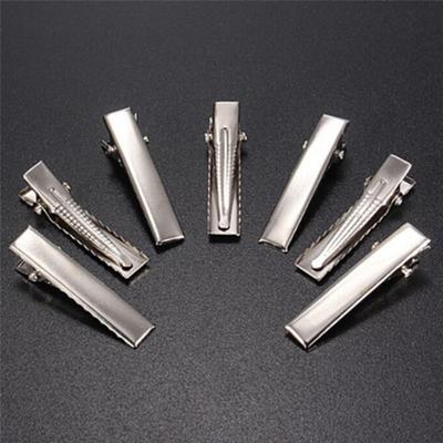 50 szt. srebrnych płaskich metalowych spinek do włosów, płaskich spinek do włosów, metalowych spinek do włosów